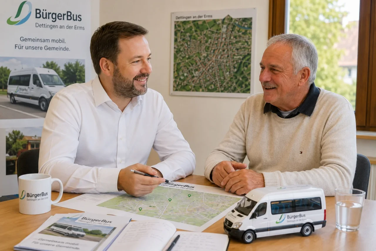 Erste Gespräche zum Bürgerbus-Projekt in Dettingen an der Erms