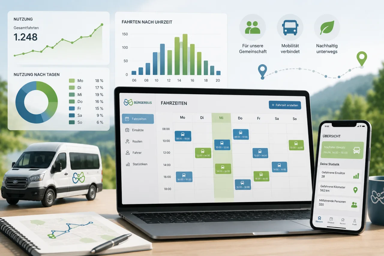 BürgerBus-Plattform erhält neues FahrerEinsatz-System