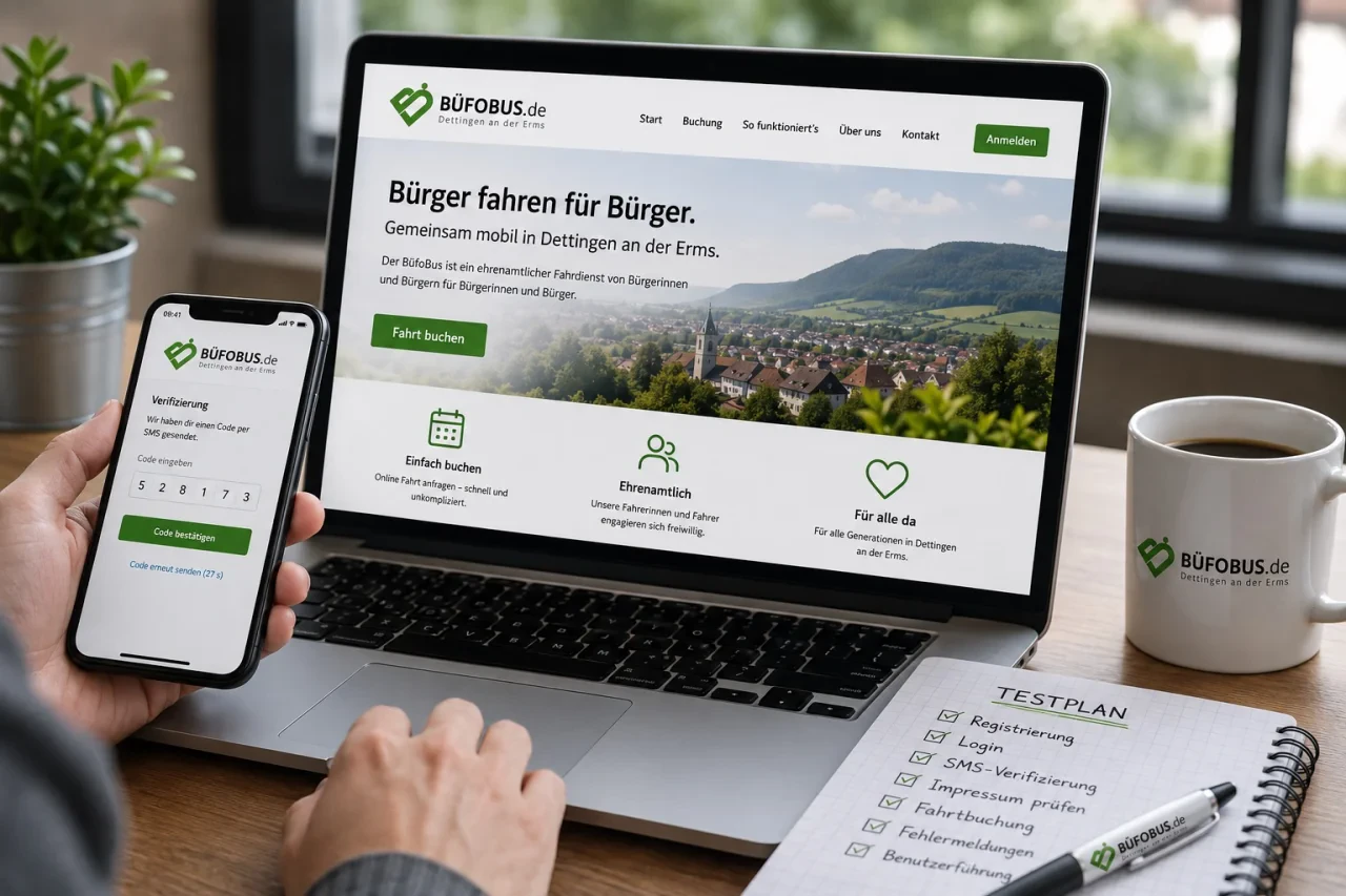 Pfingst-Testphase bei BüfoBus.de: So prüfen wir unseren Bürgerrufverkehr auf Herz und Nieren